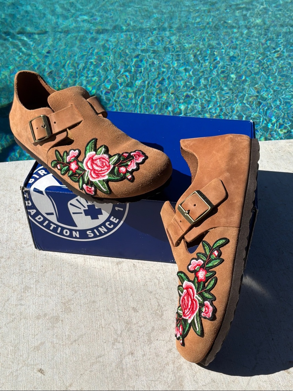 Birkenstock Boston Wearable Art Mink Color Size 40